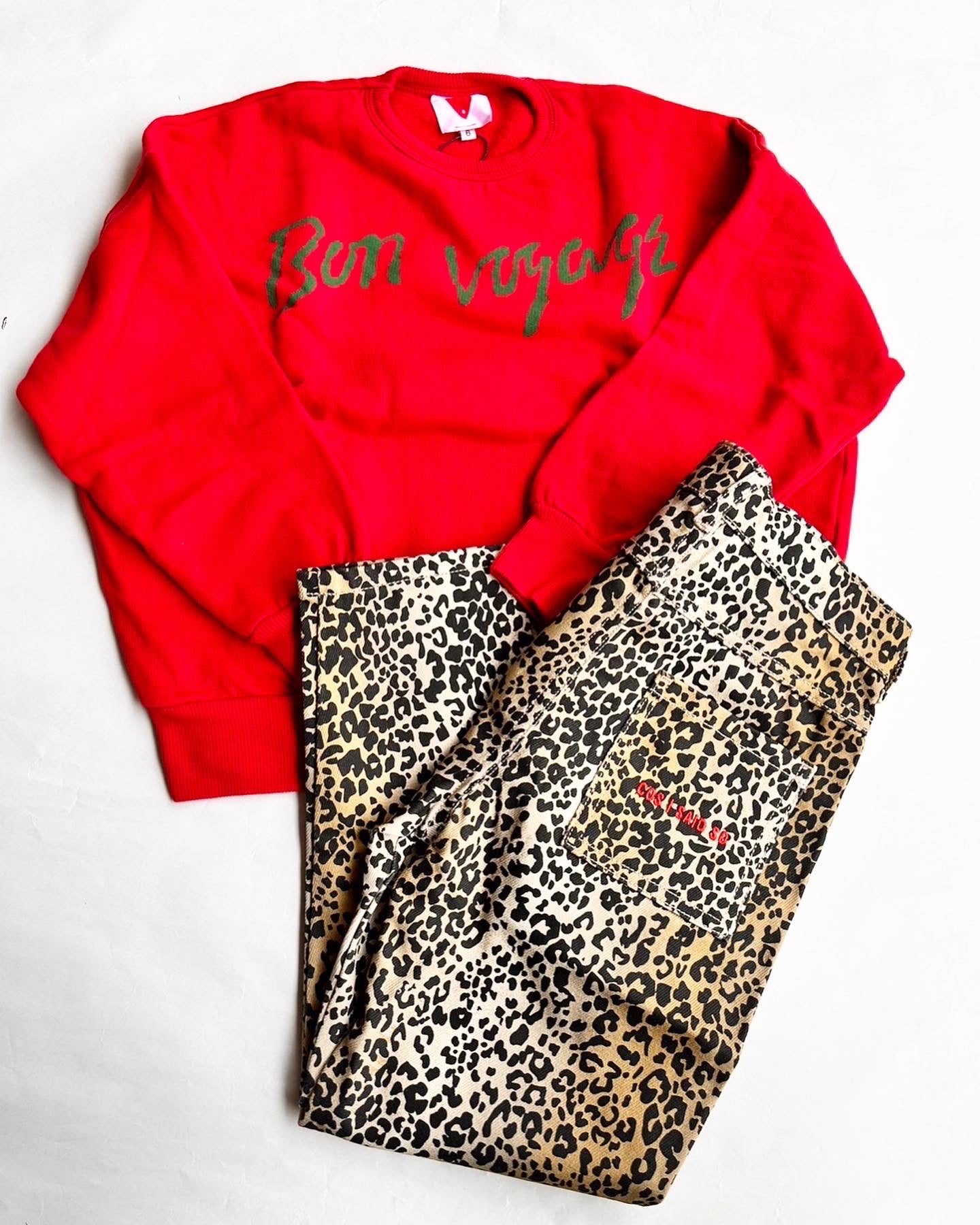 DENIM PANTS LEOPARD 8Y