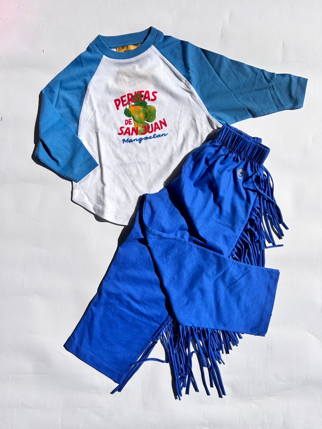 FRINGE TROUSERS BLUE