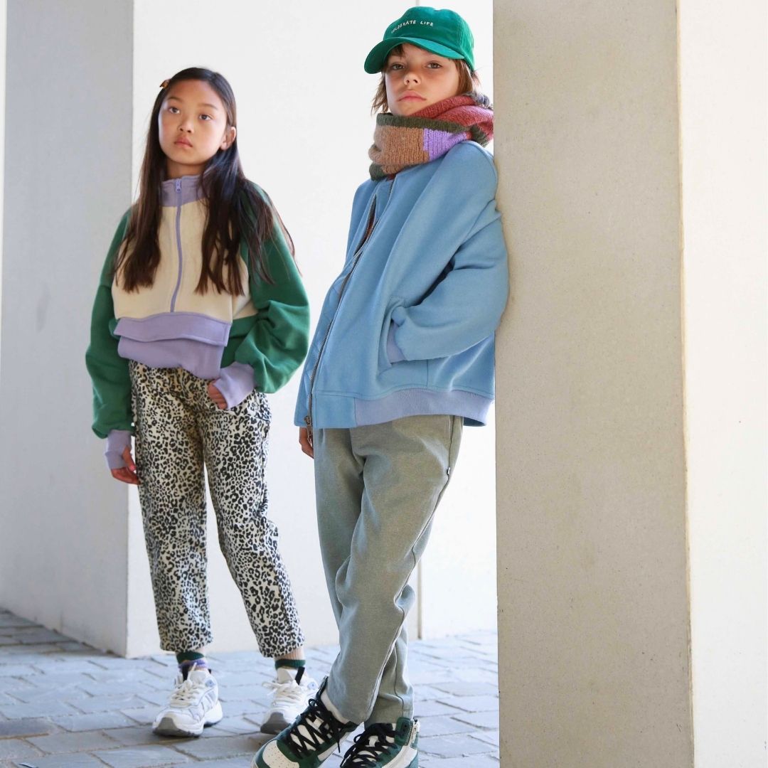 DENIM PANTS LEOPARD 8Y