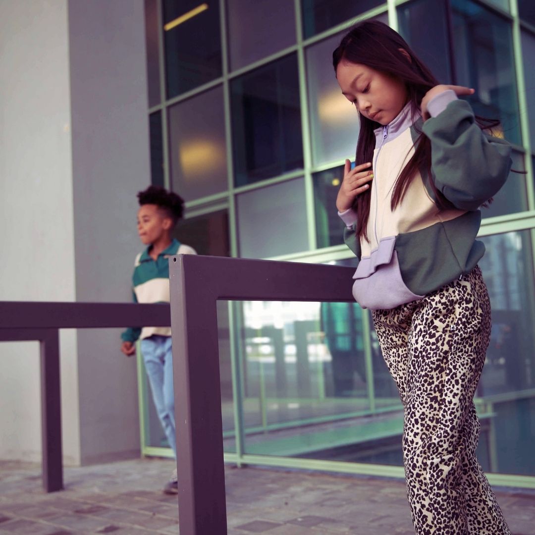 DENIM PANTS LEOPARD 8Y