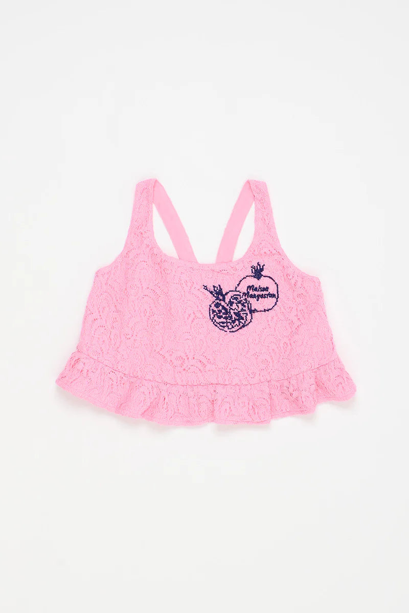 POMMEGRANTE LACE TOP