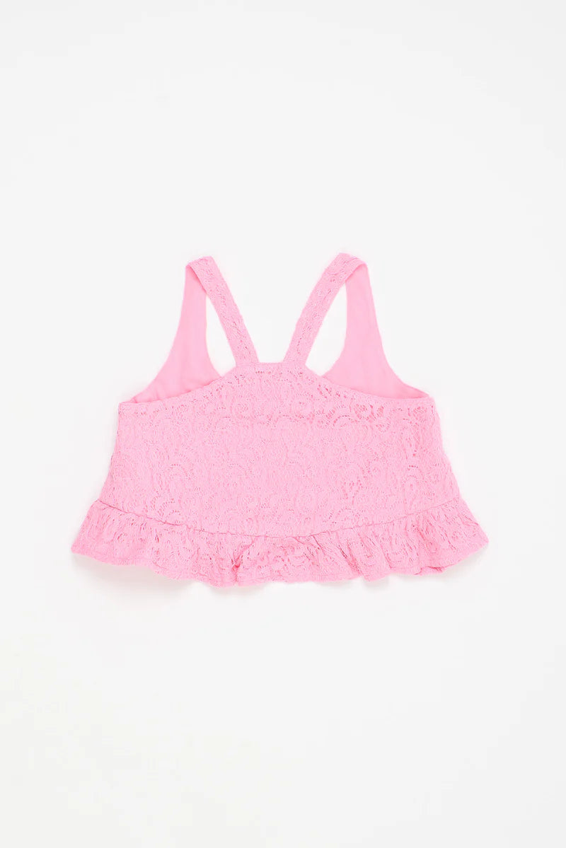 POMMEGRANTE LACE TOP