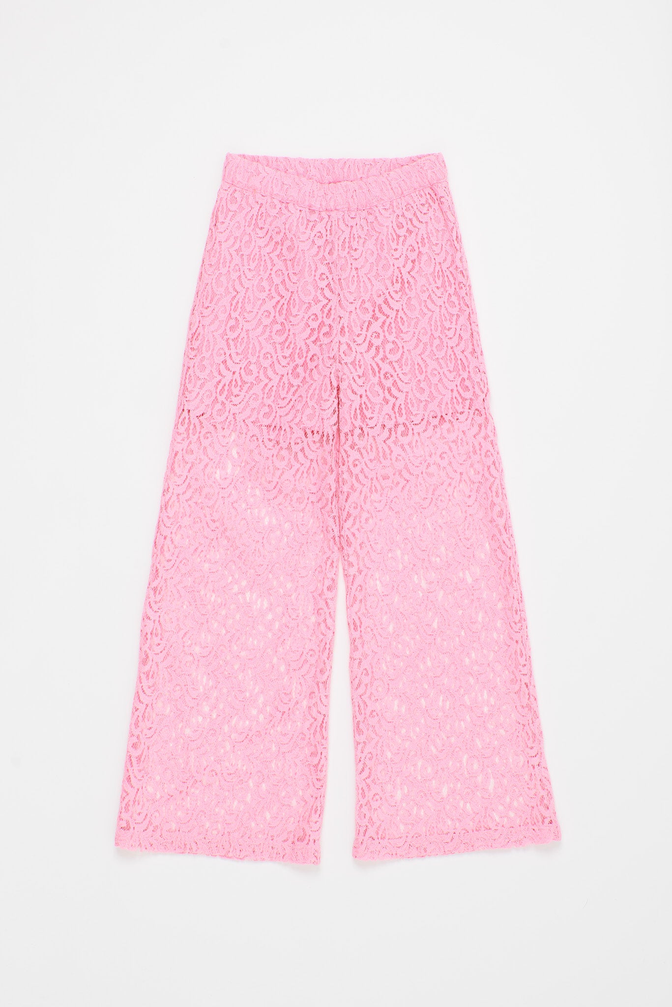 POMMEGRANATE LACE TROUSERS PINK 4/5Y