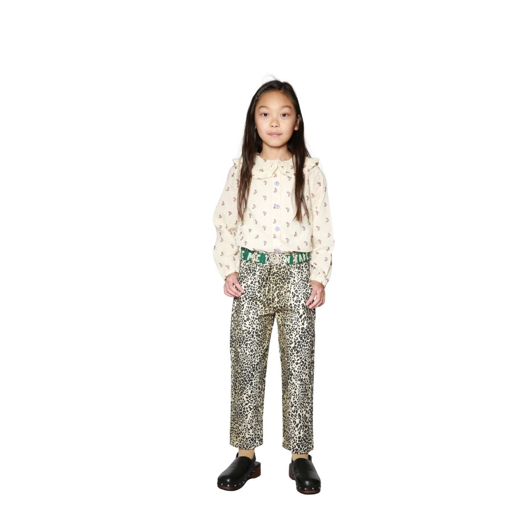 DENIM PANTS LEOPARD 8Y