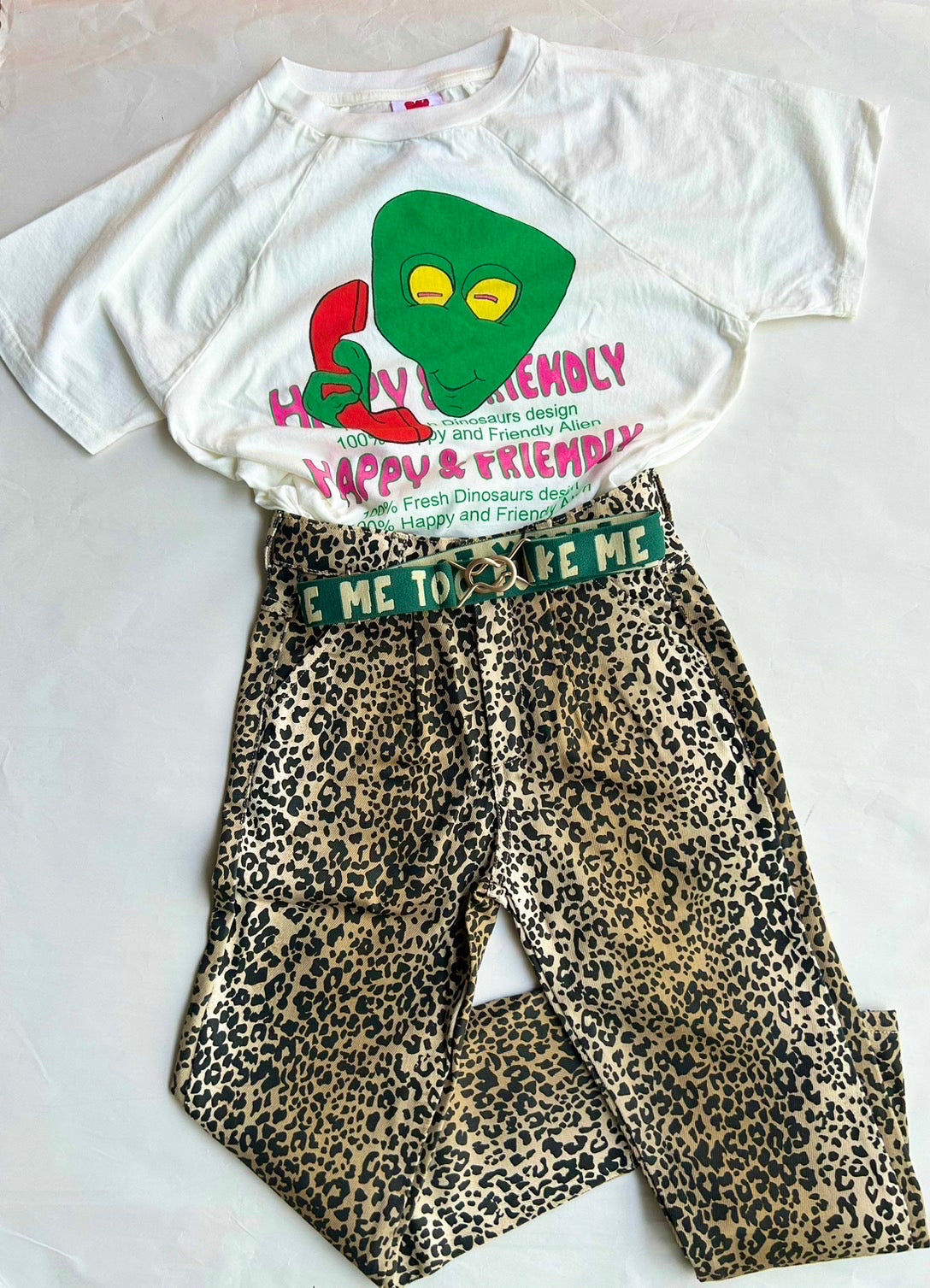 DENIM PANTS LEOPARD 8Y