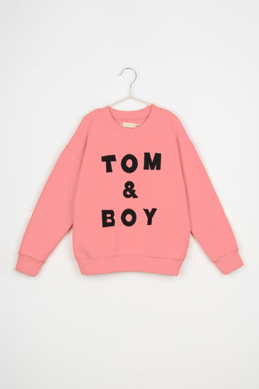 TOM&BOY EMBROIDERED PINK SWEAT SHIRT 4/5Y