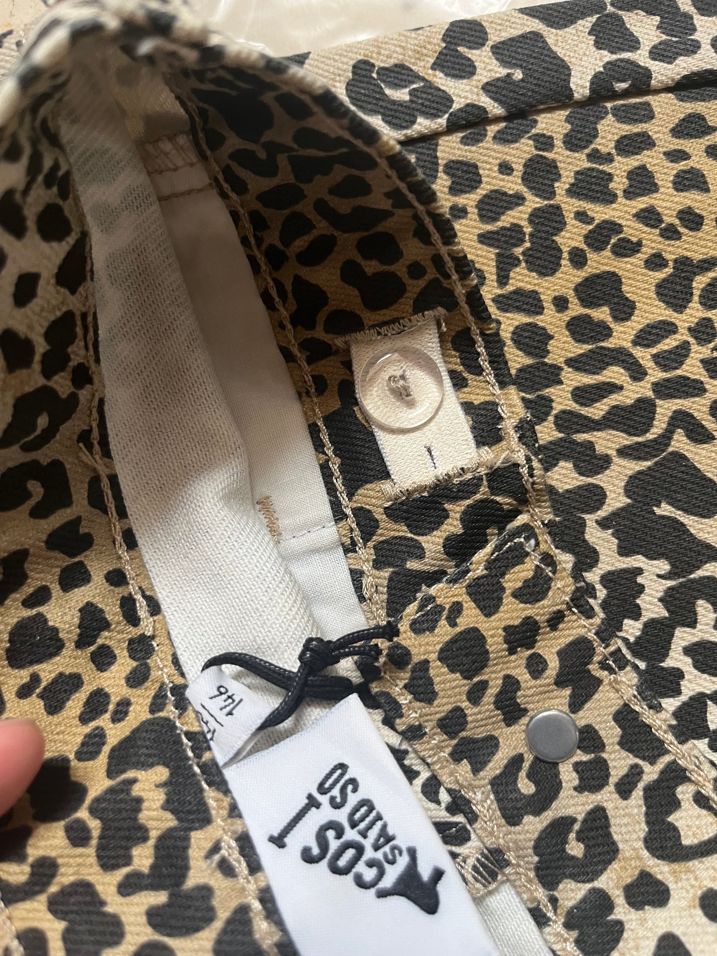 DENIM PANTS LEOPARD 8Y