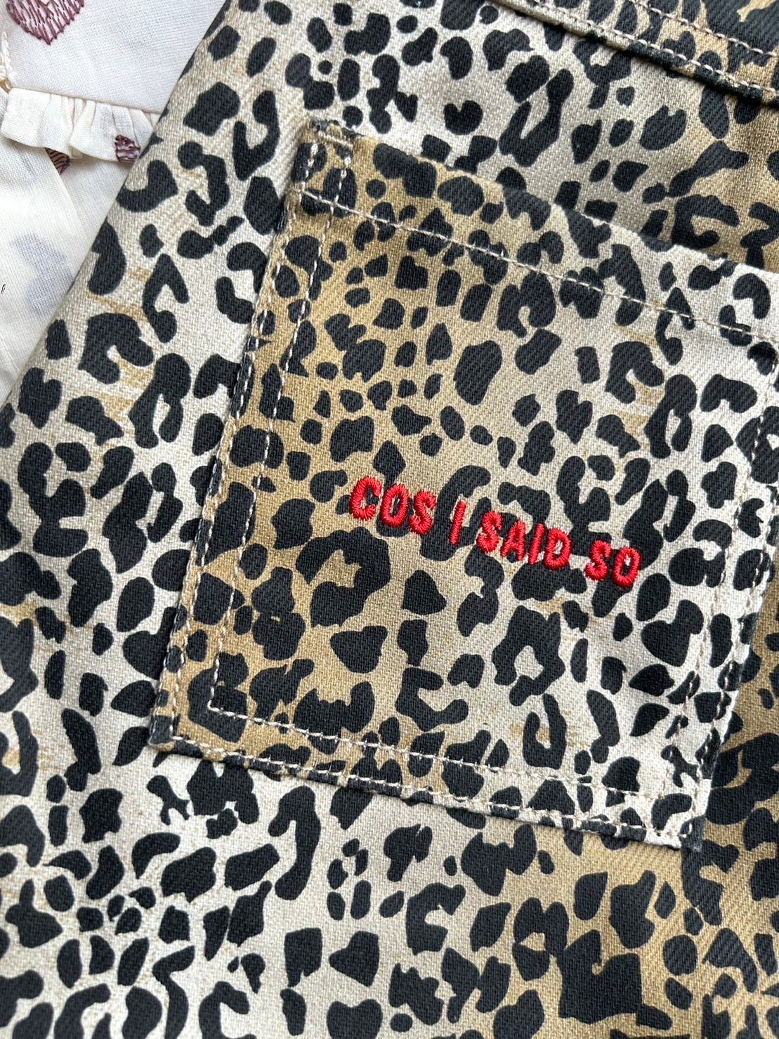 DENIM PANTS LEOPARD 8Y