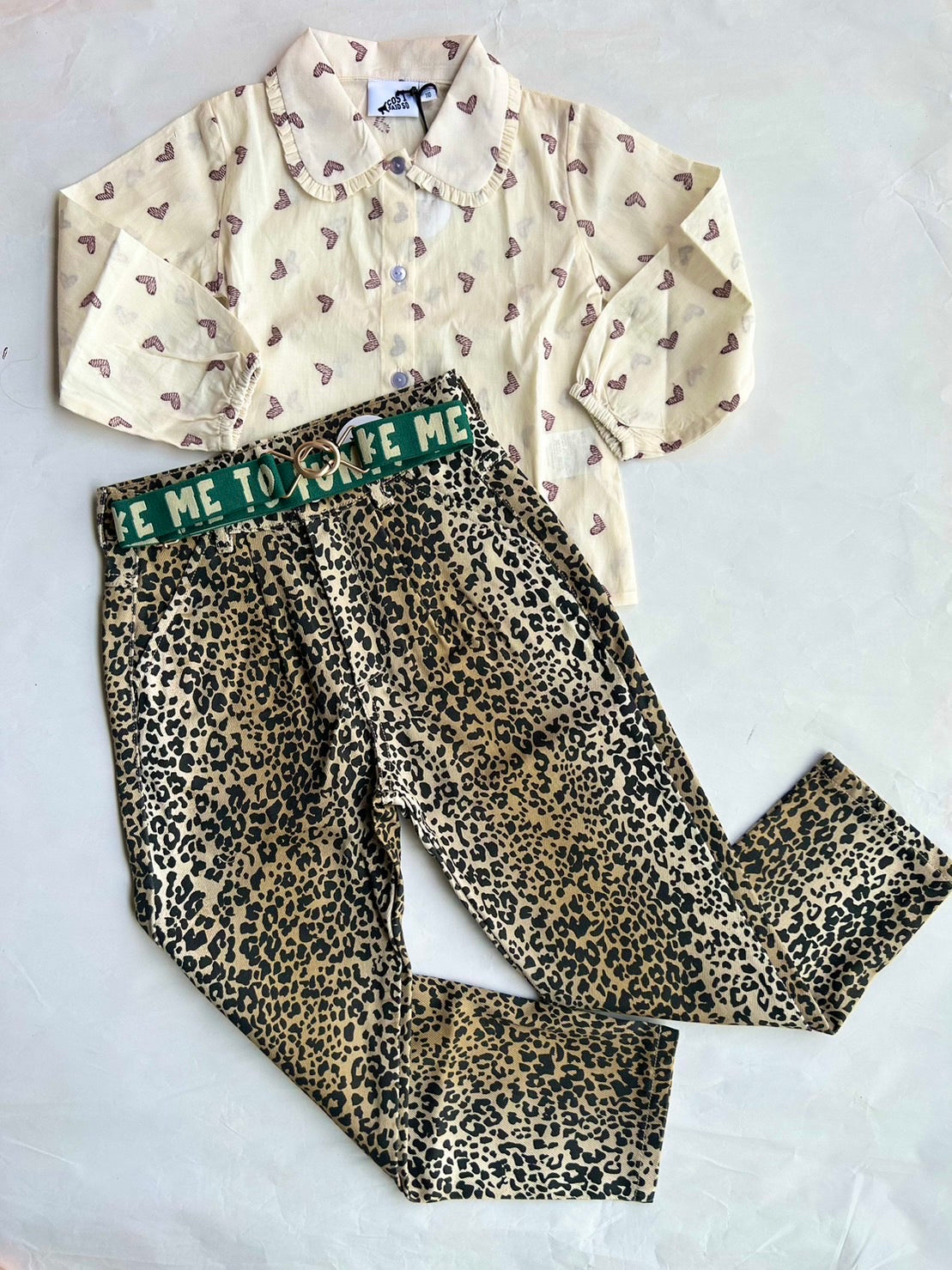 DENIM PANTS LEOPARD 8Y