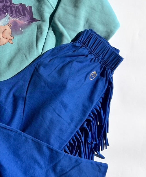 FRINGE TROUSERS BLUE