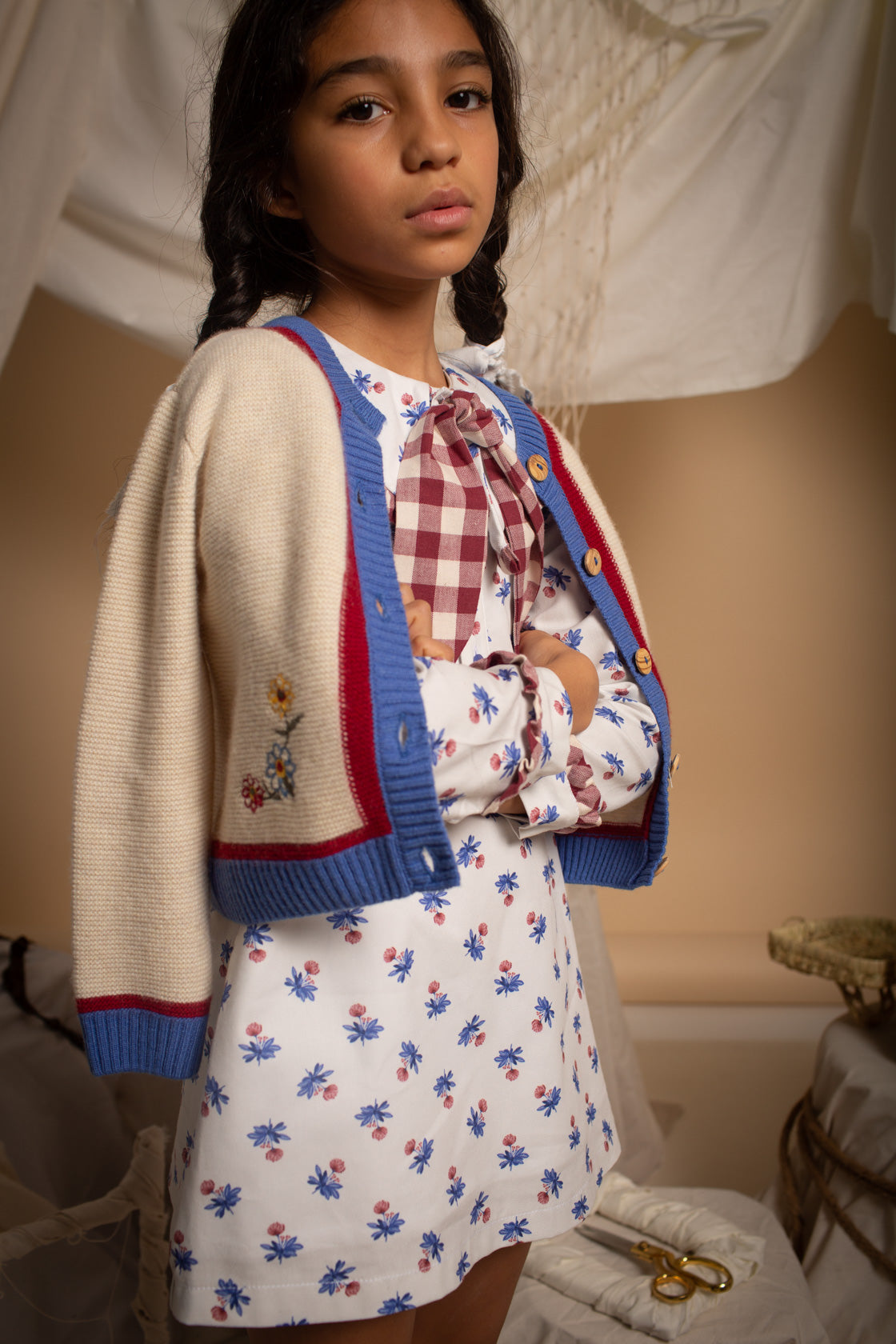 IVORY embroidered jacket