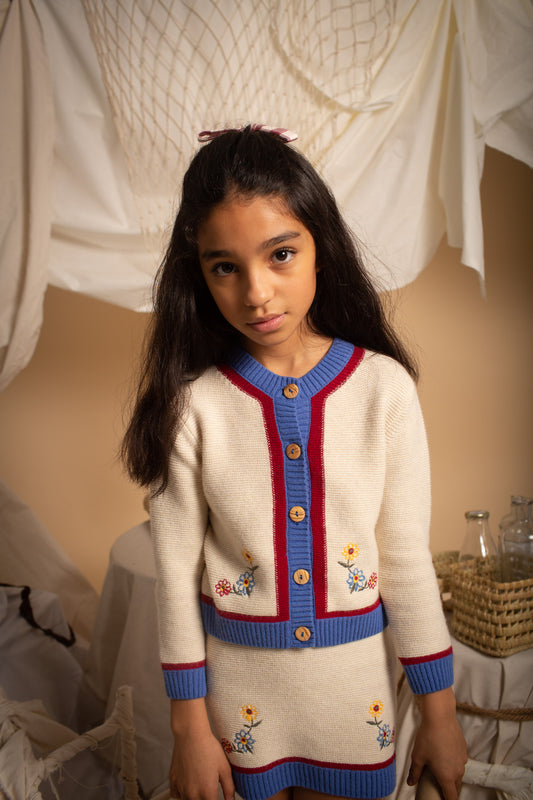 IVORY embroidered jacket