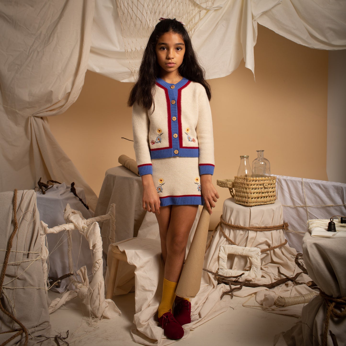 IVORY embroidered jacket