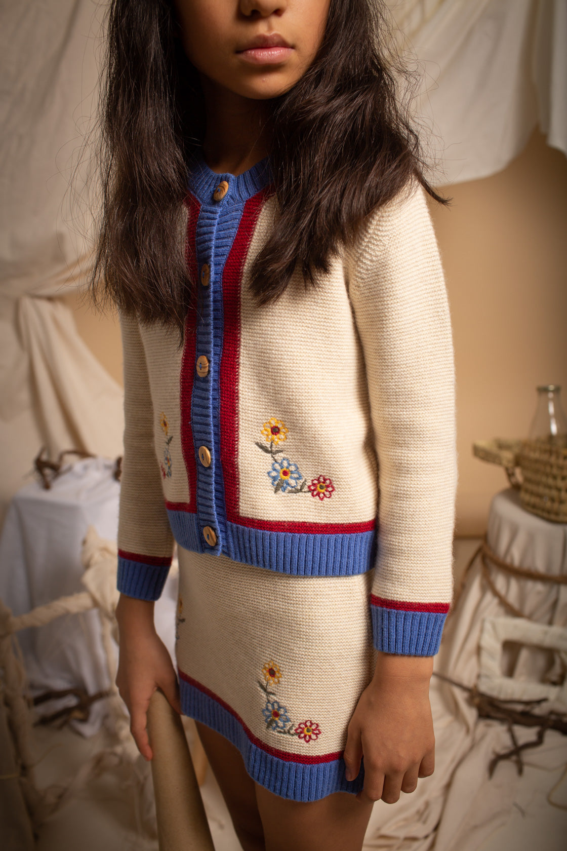 IVORY embroidered jacket