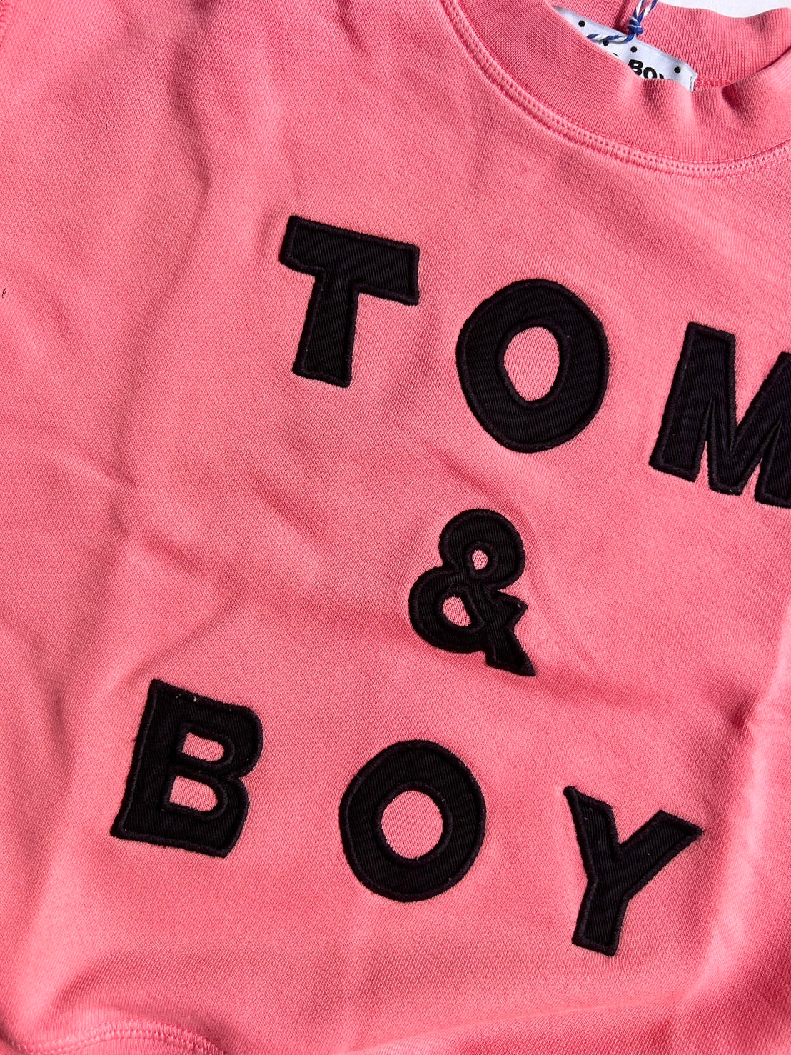 TOM&BOY EMBROIDERED PINK SWEAT SHIRT 4/5Y