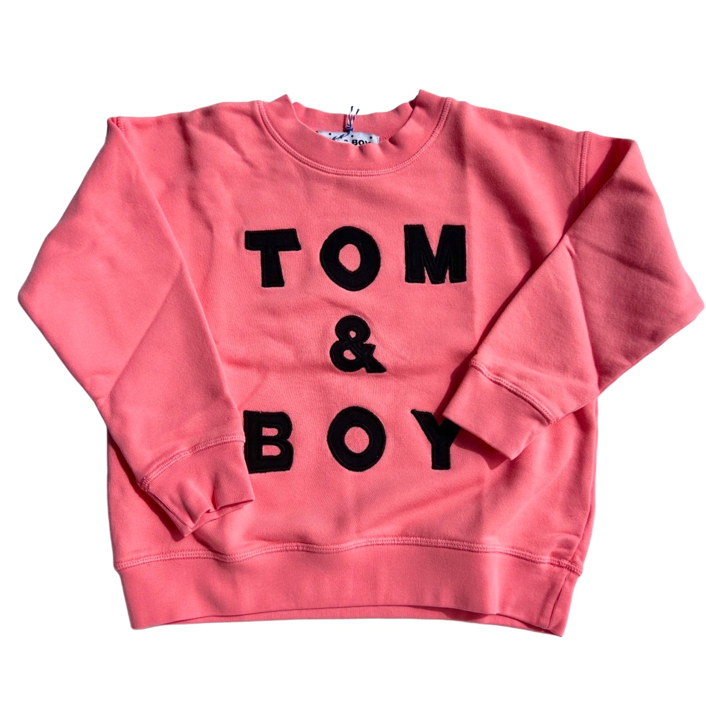 TOM&BOY EMBROIDERED PINK SWEAT SHIRT 4/5Y