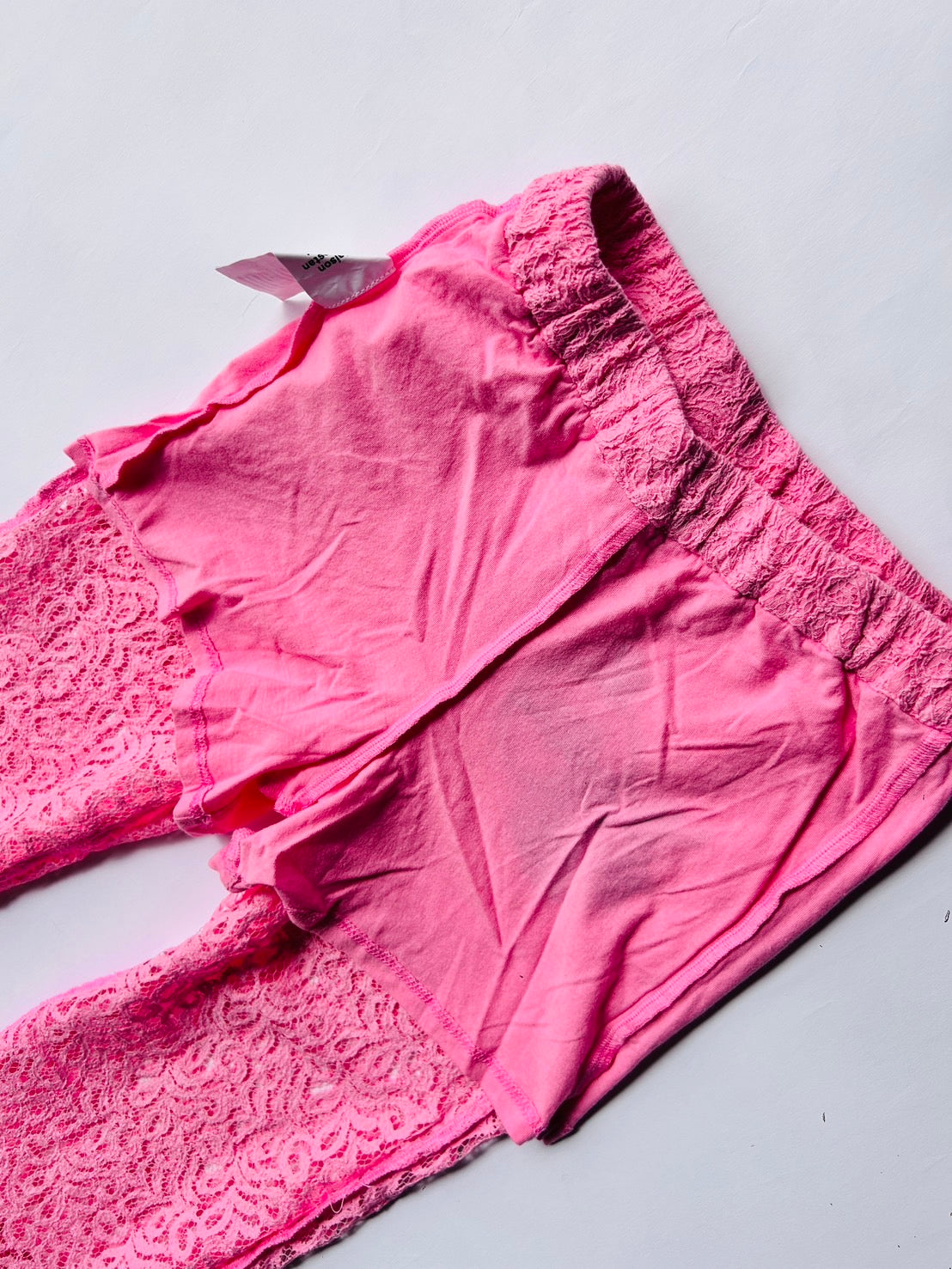 POMMEGRANATE LACE TROUSERS PINK 4/5Y