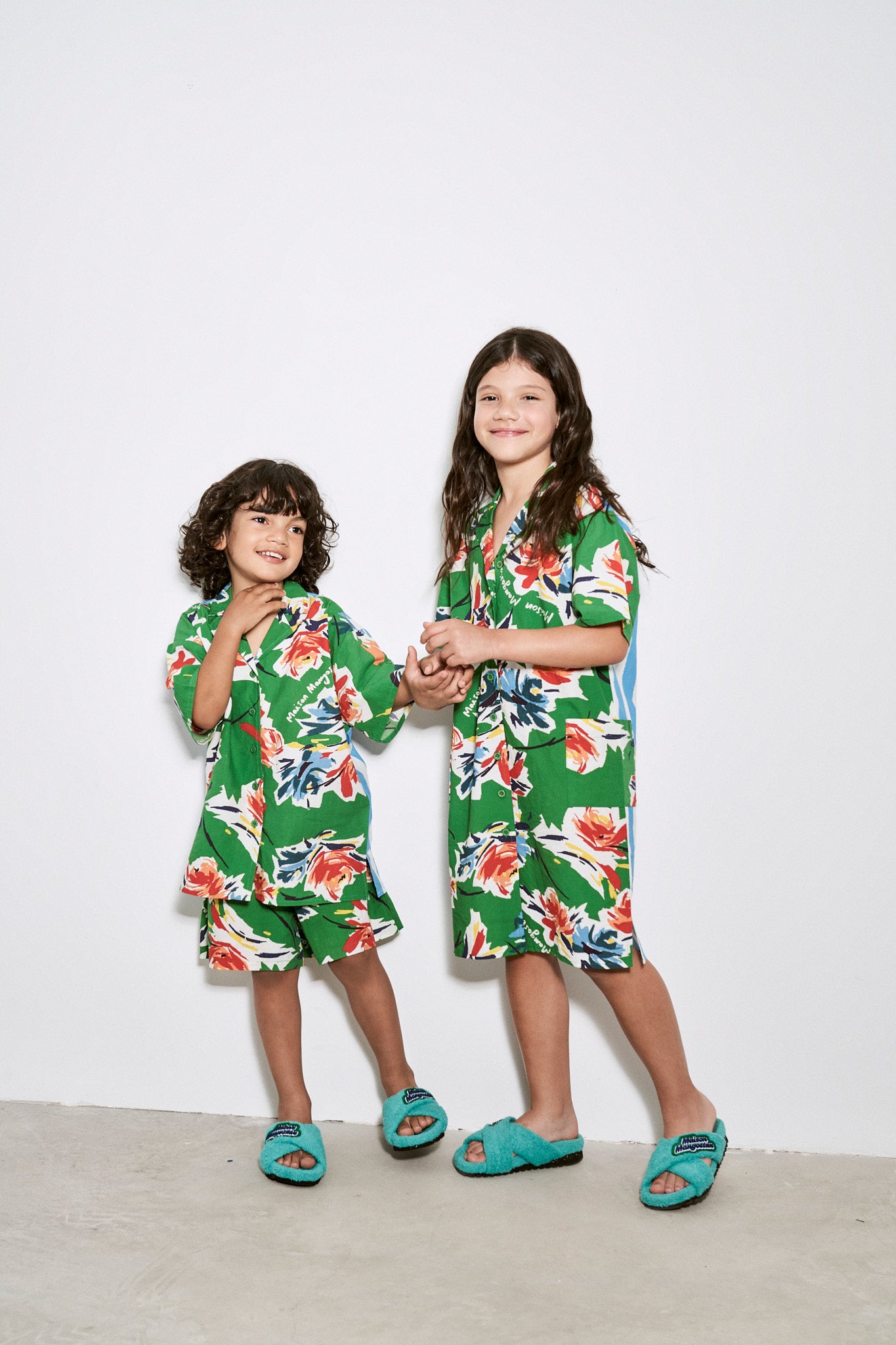 FLOWERS SHIRT GREEN