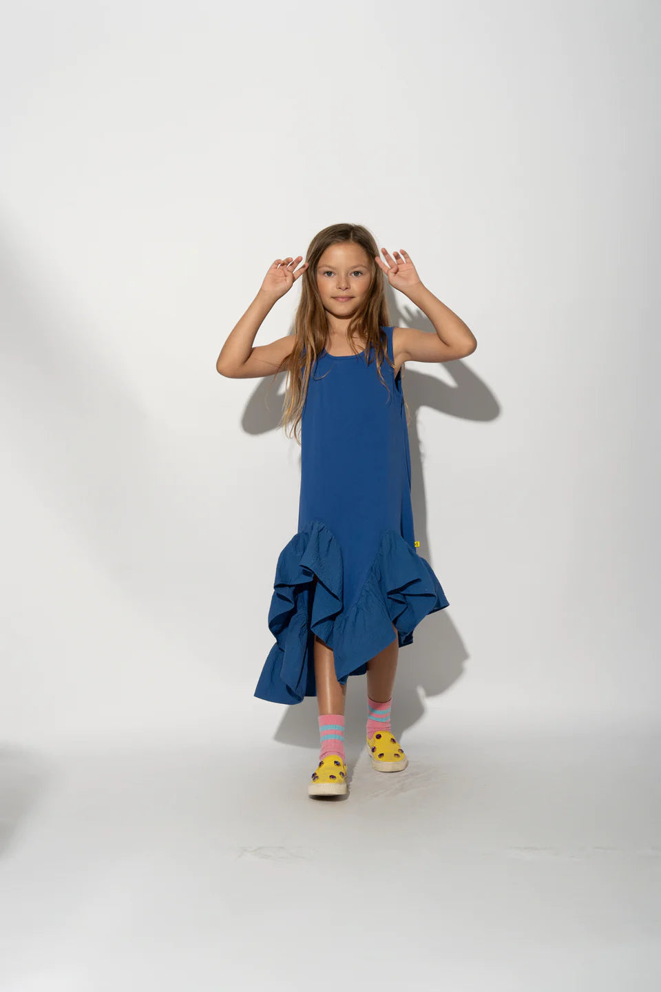 SLEEVELESS FLOUNCE DRESS 6Y