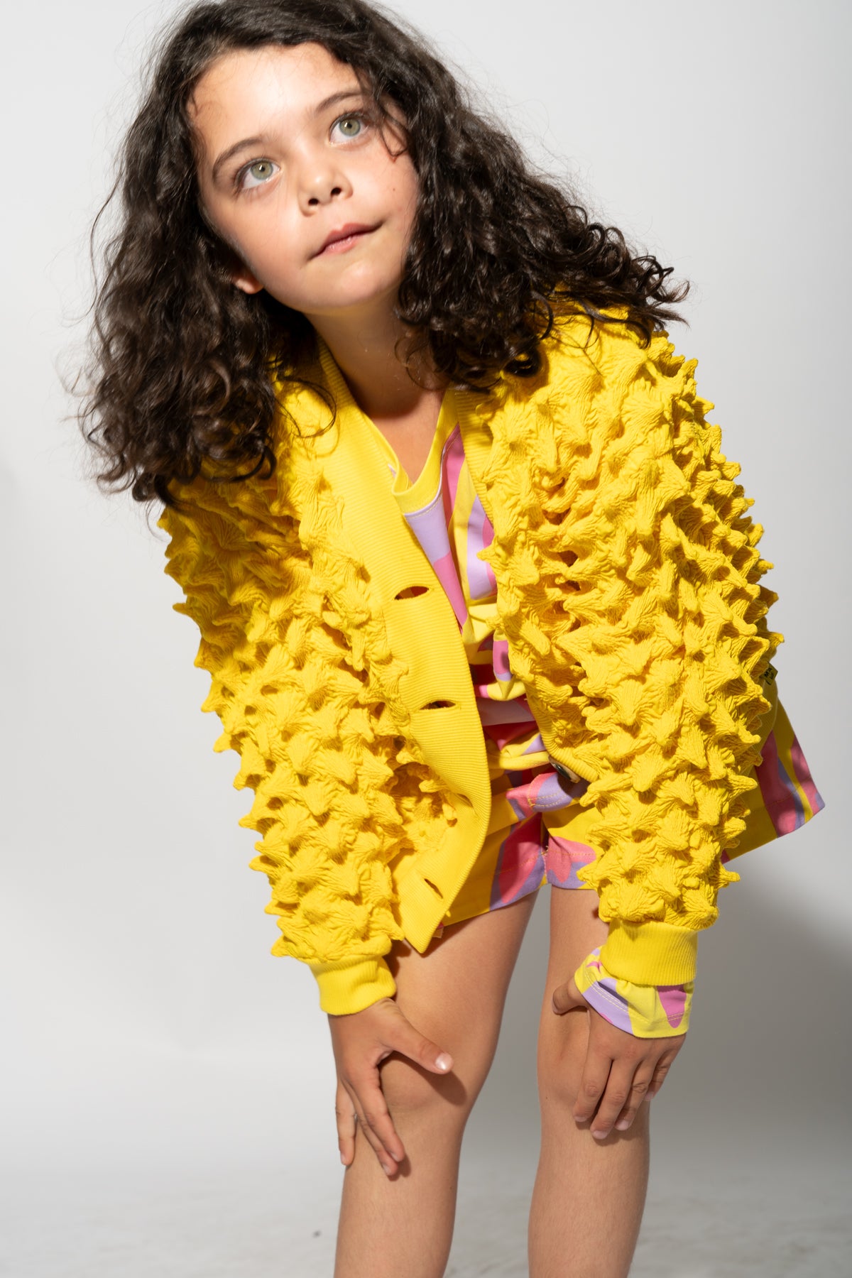 SPIKE YELLOW CARDIGAN