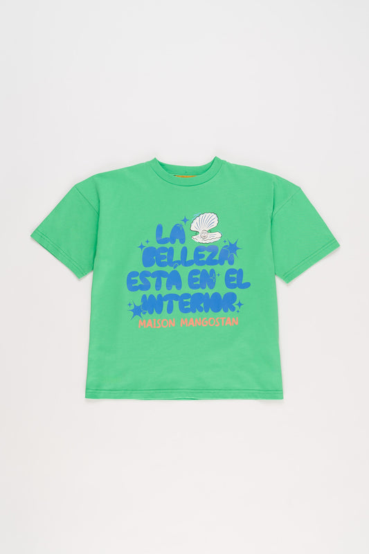 LA BELLEZA T-SHIRT GREEN 4Y