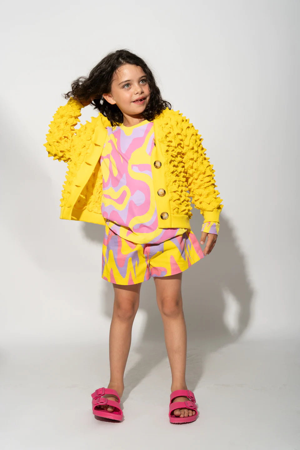 SPIKE YELLOW CARDIGAN