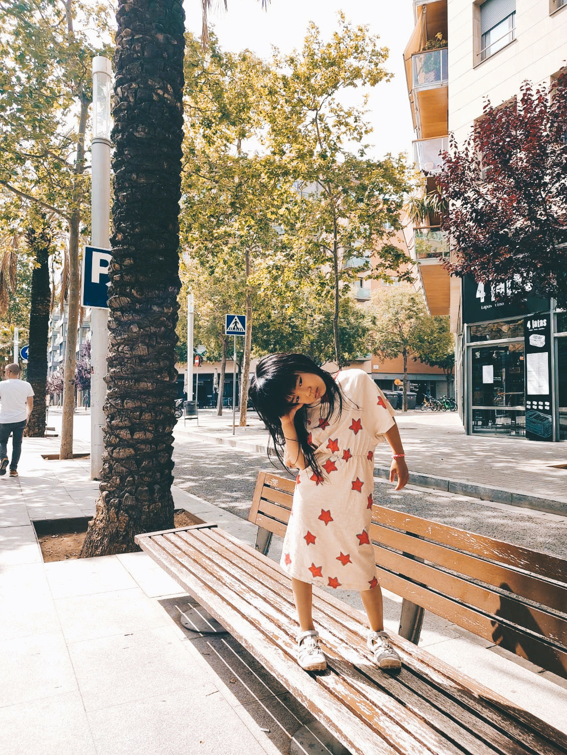 STARS DRESS MACADAMIA 4Y