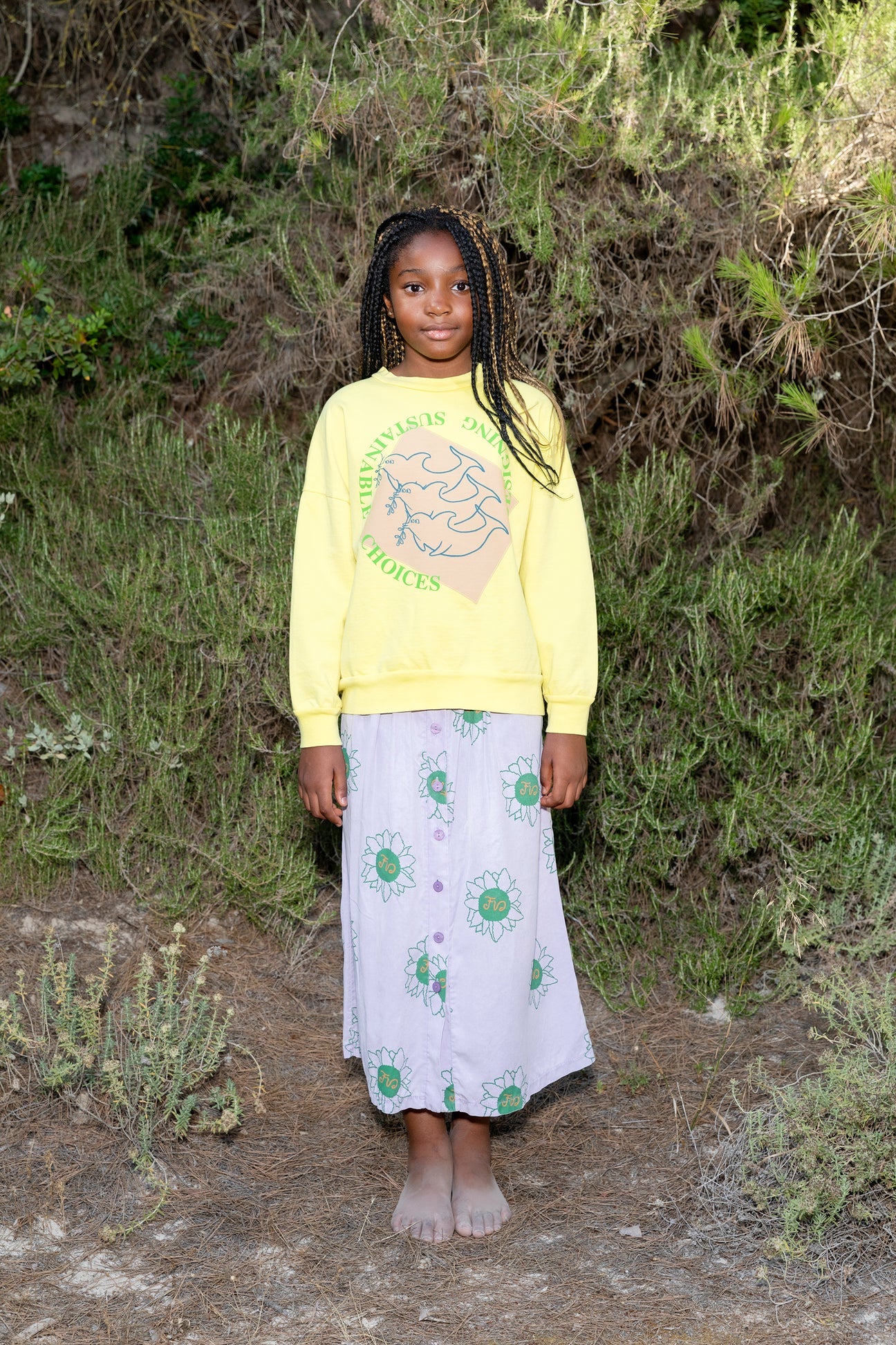 SUNFLOWER SKIRT 6Y