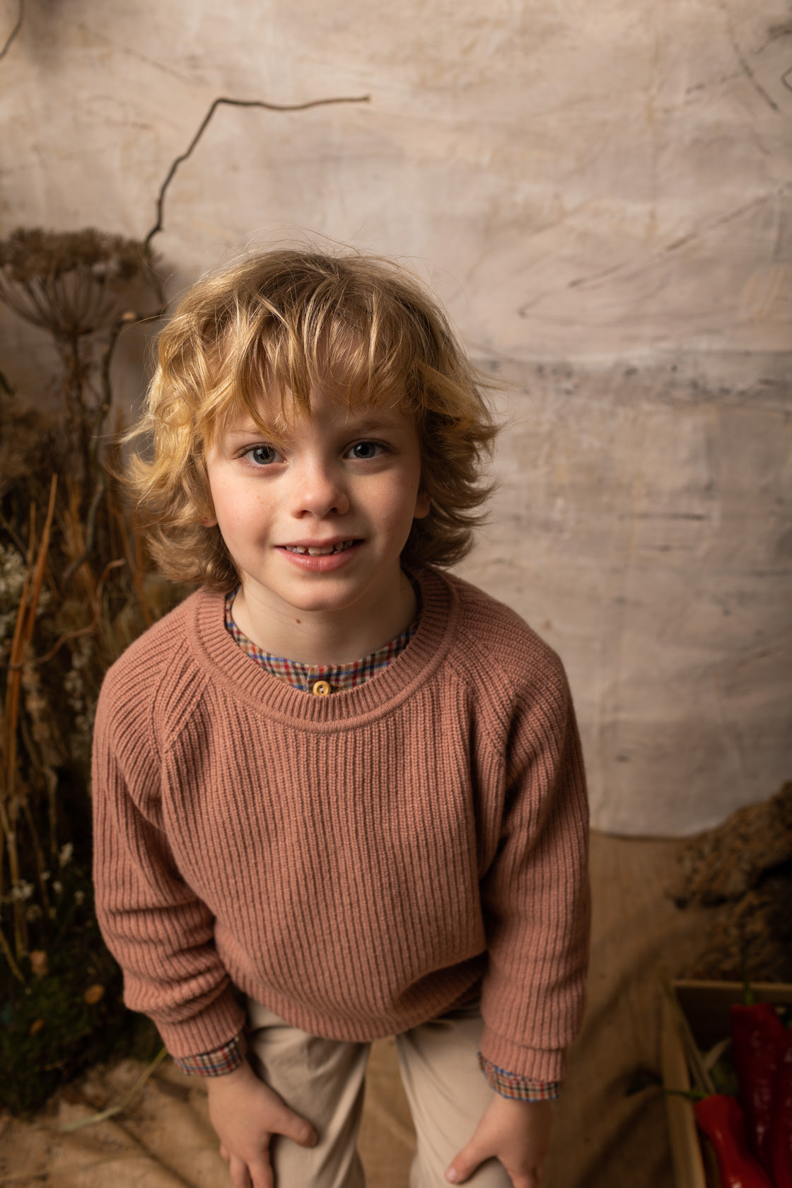 Multicolour plaid polo shirt 4Y