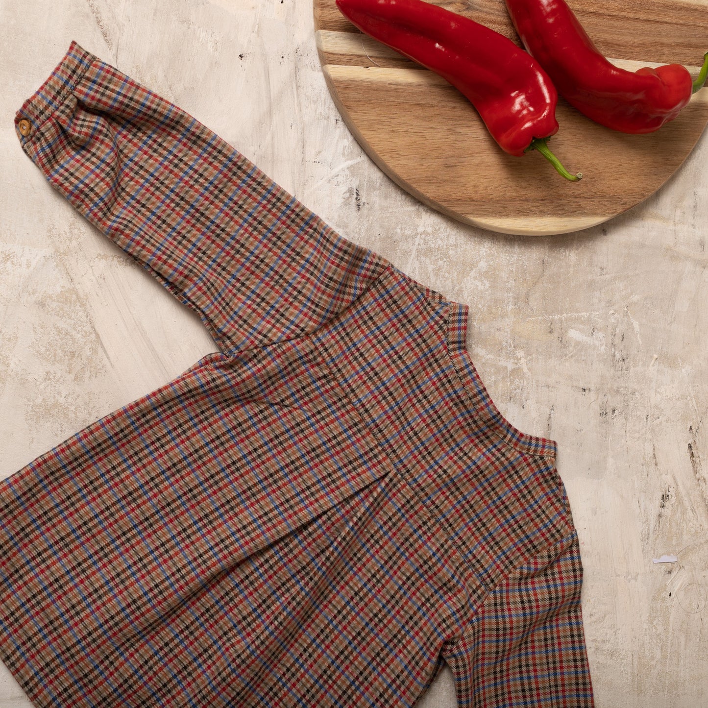 Multicolour plaid polo shirt 4Y