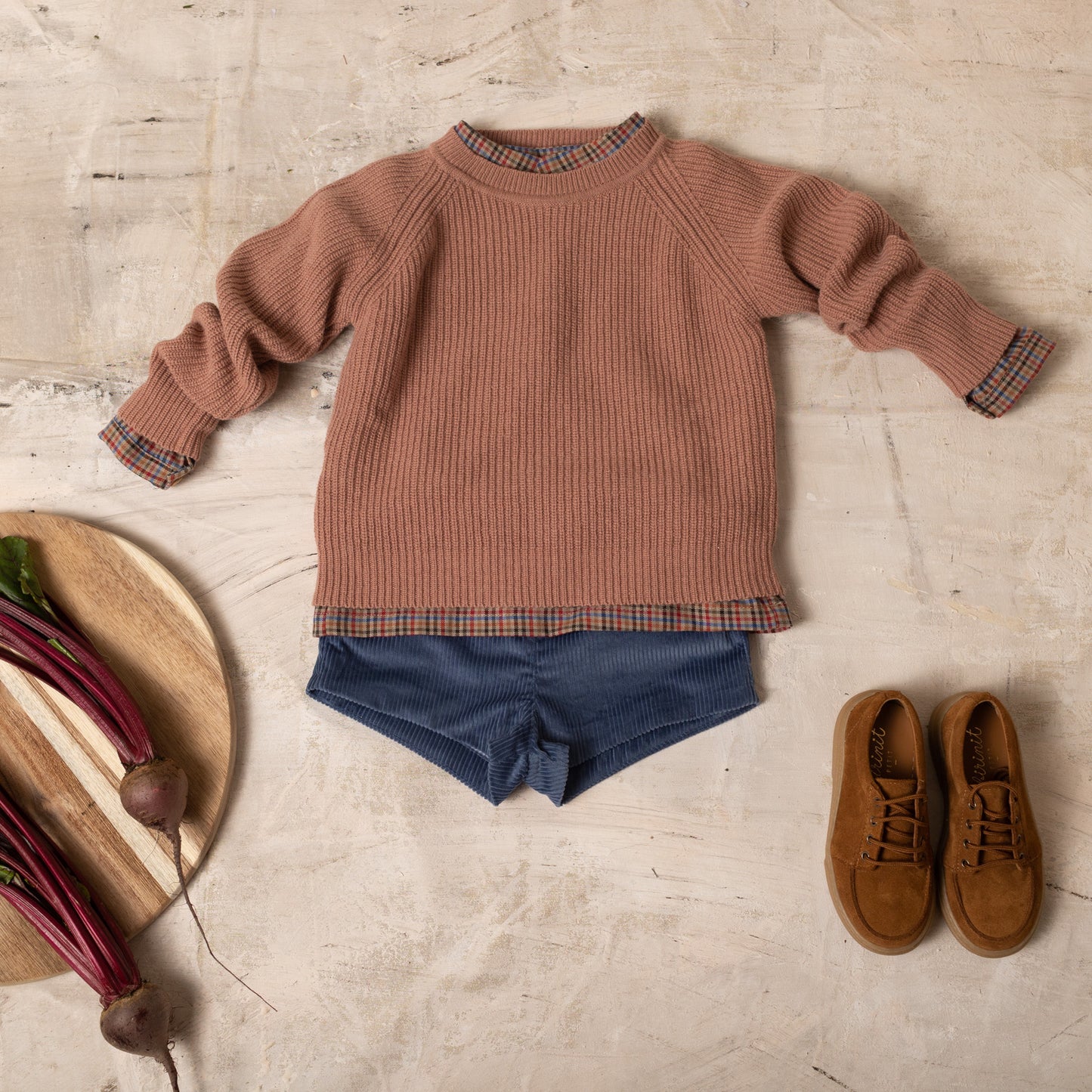 Multicolour plaid polo shirt 4Y