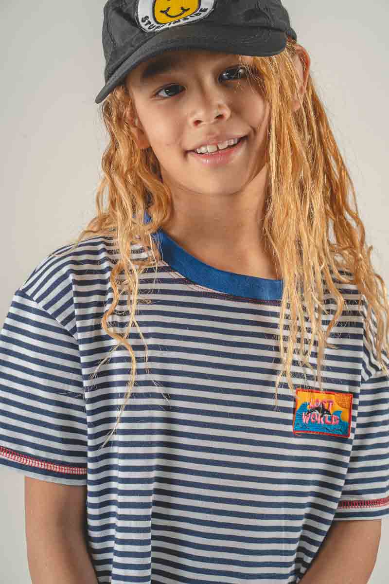 Lost World Stripe T-shirt/Dress 5/6Y