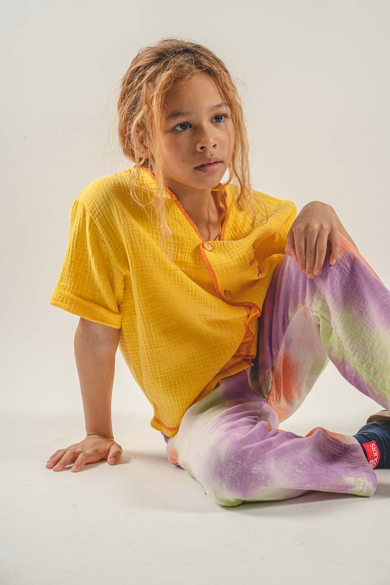 Yellow Muselin shirt