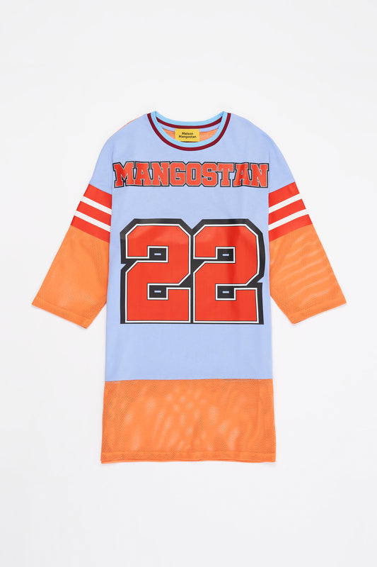 TWENTY TWO TOP/DRESS BLUE/ORANGE