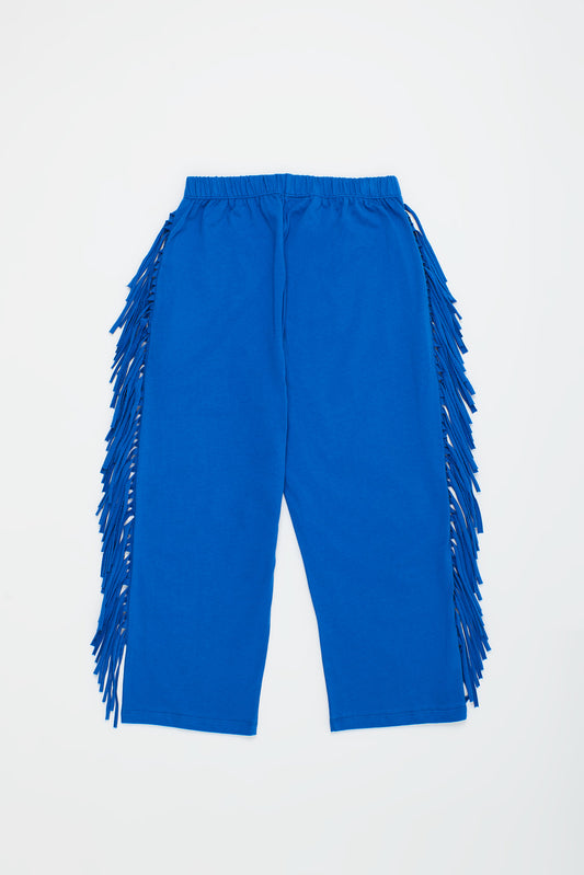 FRINGE TROUSERS BLUE