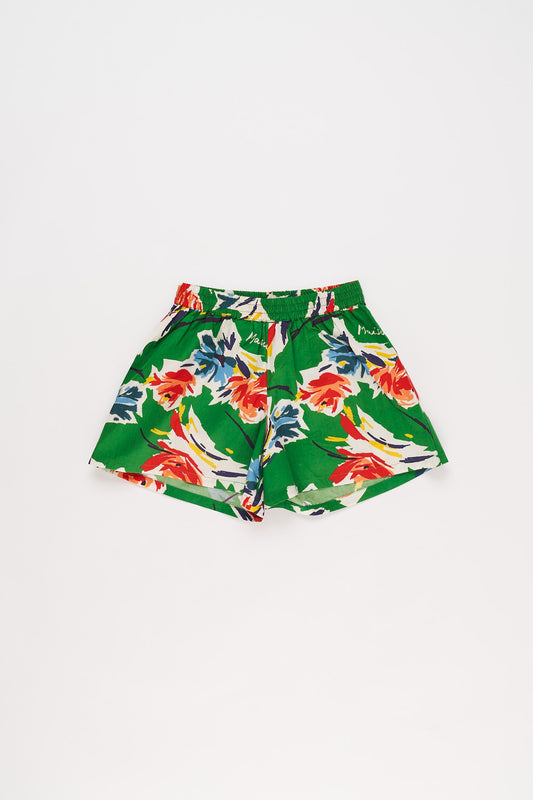 FLOWERS SHORTS GREEN ADULT