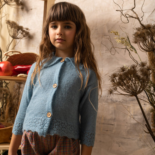 Blue Mohair jacket 4Y