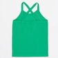 RAINBOW SLEEVE SLESS T-SHIRT GREEN